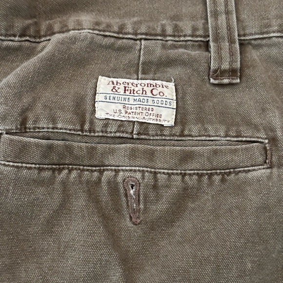 Abercrombie & Fitch Co. Y2K Cargo Shorts Vintage Hong Kong Baggy Size 38 - Picture 2 of 10